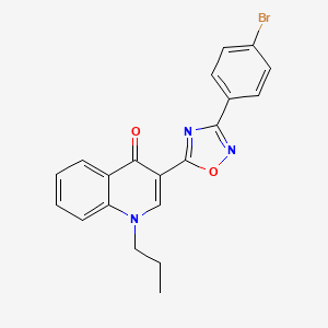 3-[3-(4-bromophenyl)-1,2,4-oxadiazol-5-yl]-1-propylquinolin-4(1H)-one