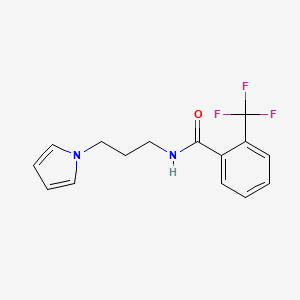 N-(3-(1H-pyrrol-1-yl)propyl)-2-(trifluoromethyl)benzamide
