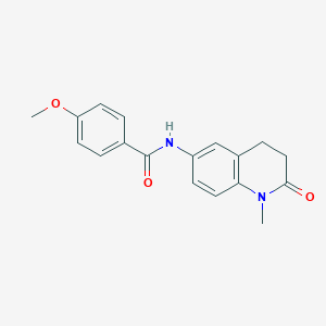 4-methoxy-N-(1-methyl-2-oxo-1,2,3,4-tetrahydroquinolin-6-yl)benzamide