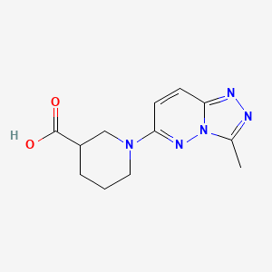 molecular formula C12H15N5O2 B2968750 1-(3-Methyl-[1,2,4]triazolo[4,3-b]pyridazin-6-yl)piperidine-3-carboxylic acid CAS No. 1144452-93-6