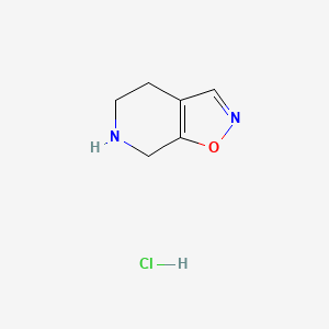 molecular formula C6H9ClN2O B2968756 4,5,6,7-Tetrahydroisoxazolo[5,4-C]pyridine hcl CAS No. 2503206-22-0