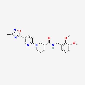 N-(2,3-dimethoxybenzyl)-1-(5-(3-methyl-1,2,4-oxadiazol-5-yl)pyridin-2-yl)piperidine-3-carboxamide