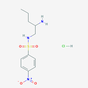 N-(2-aminopentyl)-4-nitrobenzene-1-sulfonamide hydrochloride