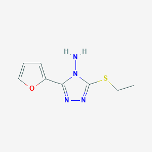 3-(ethylthio)-5-(2-furyl)-4H-1,2,4-triazol-4-amine