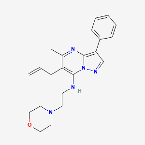 5-methyl-N-[2-(morpholin-4-yl)ethyl]-3-phenyl-6-(prop-2-en-1-yl)pyrazolo[1,5-a]pyrimidin-7-amine