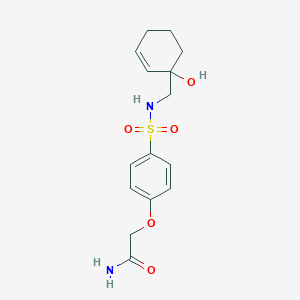 2-(4-{[(1-Hydroxycyclohex-2-en-1-yl)methyl]sulfamoyl}phenoxy)acetamide
