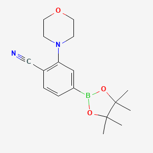 2-Morpholino-4-(4,4,5,5-tetramethyl-1,3,2-dioxaborolan-2-yl)benzonitrile