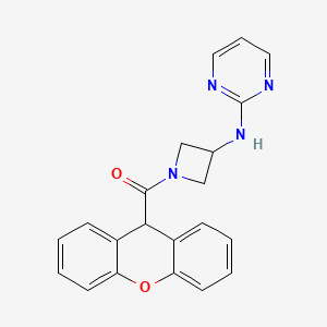 N-[1-(9H-xanthene-9-carbonyl)azetidin-3-yl]pyrimidin-2-amine