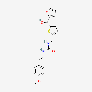 1-((5-(Furan-2-yl(hydroxy)methyl)thiophen-2-yl)methyl)-3-(4-methoxyphenethyl)urea