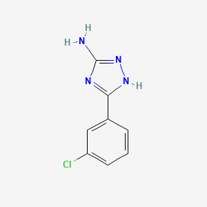 molecular formula C8H7ClN4 B2968777 5-(3-chlorophenyl)-4H-1,2,4-triazol-3-amine CAS No. 168893-31-0