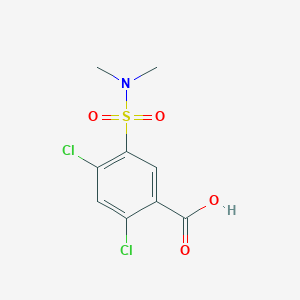 molecular formula C9H9Cl2NO4S B2968798 2,4-Dichloro-5-[(dimethylamino)sulfonyl]benzoic acid CAS No. 4793-19-5
