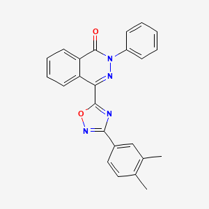molecular formula C24H18N4O2 B2968817 4-[3-(3,4-二甲基苯基)-1,2,4-恶二唑-5-基]-2-苯基酞嗪-1(2H)-酮 CAS No. 1291842-35-7