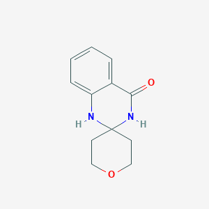 molecular formula C12H14N2O2 B2968836 2,3,5,6-tetrahydro-1'H-spiro[pyran-4,2'-quinazolin]-4'(3'H)-one CAS No. 1221176-81-3