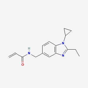 N-[(1-Cyclopropyl-2-ethylbenzimidazol-5-yl)methyl]prop-2-enamide