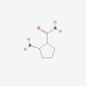 molecular formula C6H12N2O B2968846 2-Aminocyclopentane-1-carboxamide CAS No. 248607-72-9
