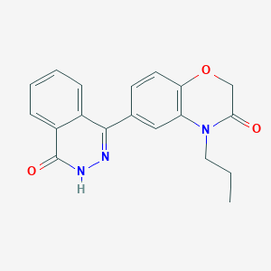 6-(4-oxo-3,4-dihydro-1-phthalazinyl)-4-propyl-2H-1,4-benzoxazin-3(4H)-one