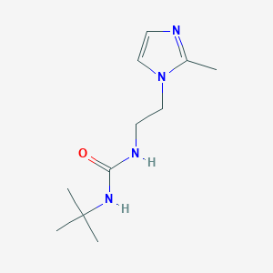 molecular formula C11H20N4O B2968874 3-tert-butyl-1-[2-(2-methyl-1H-imidazol-1-yl)ethyl]urea CAS No. 1226449-97-3