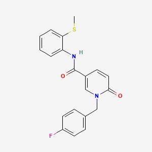 1-(4-fluorobenzyl)-N-(2-(methylthio)phenyl)-6-oxo-1,6-dihydropyridine-3-carboxamide