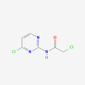 2-Chloro-N-(4-chloropyrimidin-2-yl)acetamide