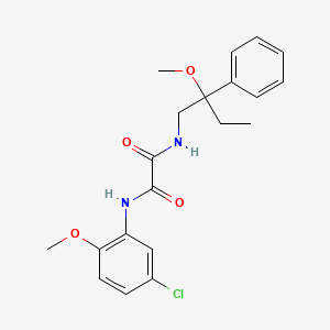 molecular formula C20H23ClN2O4 B2968905 N1-(5-chloro-2-methoxyphenyl)-N2-(2-methoxy-2-phenylbutyl)oxalamide CAS No. 1797694-70-2
