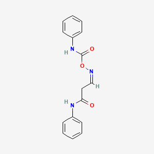 3-{[(anilinocarbonyl)oxy]imino}-N-phenylpropanamide