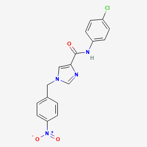 N-(4-chlorophenyl)-1-(4-nitrobenzyl)-1H-imidazole-4-carboxamide