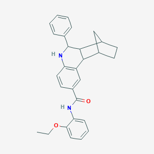 molecular formula C29H30N2O2 B296893 N-(2-ethoxyphenyl)-6-phenyl-5,6,6a,7,8,9,10,10a-octahydro-7,10-methanophenanthridine-2-carboxamide 