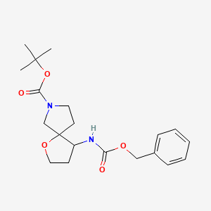 Tert-butyl 4-(((benzyloxy)carbonyl)amino)-1-oxa-7-azaspiro[4.4]nonane-7-carboxylate