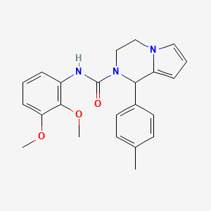 molecular formula C23H25N3O3 B2968947 N-(2,3-dimethoxyphenyl)-1-(p-tolyl)-3,4-dihydropyrrolo[1,2-a]pyrazine-2(1H)-carboxamide CAS No. 900003-07-8