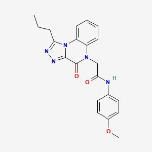 N-(4-methoxyphenyl)-2-(4-oxo-1-propyl[1,2,4]triazolo[4,3-a]quinoxalin-5(4H)-yl)acetamide
