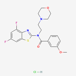 N-(4,6-difluorobenzo[d]thiazol-2-yl)-3-methoxy-N-(2-morpholinoethyl)benzamide hydrochloride