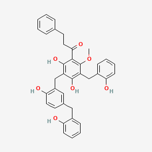 molecular formula C37H34O7 B2968981 Isotriuvaretin CAS No. 137397-72-9