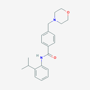 molecular formula C21H26N2O2 B296899 N-(2-isopropylphenyl)-4-(4-morpholinylmethyl)benzamide 