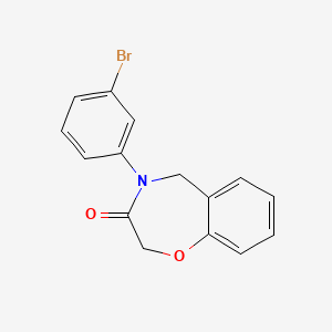 molecular formula C15H12BrNO2 B2969003 4-(3-溴苯基)-4,5-二氢-1,4-苯并恶嗪-3(2H)-酮 CAS No. 1358096-11-3