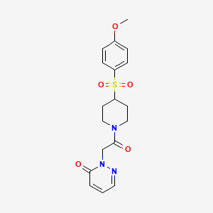 2-(2-(4-((4-methoxyphenyl)sulfonyl)piperidin-1-yl)-2-oxoethyl)pyridazin-3(2H)-one