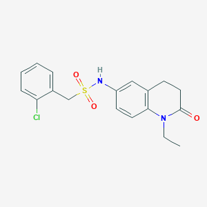 1-(2-chlorophenyl)-N-(1-ethyl-2-oxo-1,2,3,4-tetrahydroquinolin-6-yl)methanesulfonamide