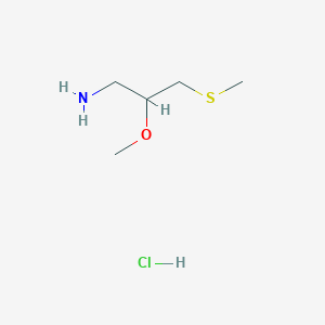 2-Methoxy-3-methylsulfanylpropan-1-amine;hydrochloride