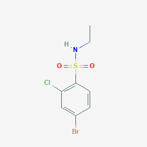 4-Bromo-2-chloro-N-ethylbenzene-1-sulfonamide