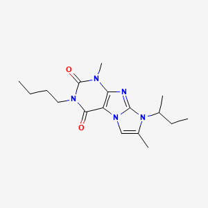 8-(sec-butyl)-3-butyl-1,7-dimethyl-1H-imidazo[2,1-f]purine-2,4(3H,8H)-dione