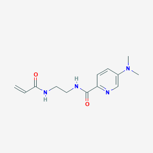 5-(Dimethylamino)-N-[2-(prop-2-enoylamino)ethyl]pyridine-2-carboxamide