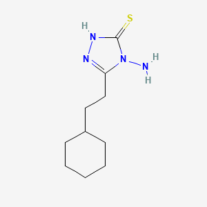 4-amino-5-(2-cyclohexylethyl)-4H-1,2,4-triazole-3-thiol