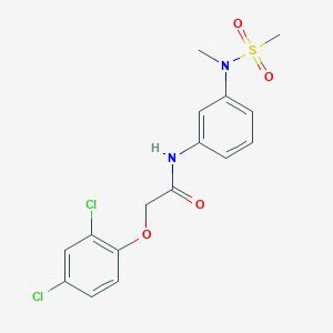 molecular formula C16H16Cl2N2O4S B296908 2-(2,4-dichlorophenoxy)-N-{3-[methyl(methylsulfonyl)amino]phenyl}acetamide 