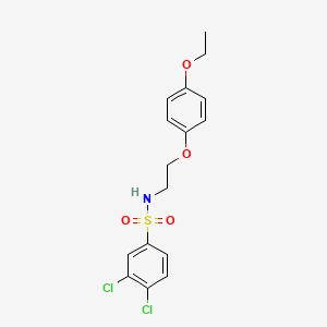 molecular formula C16H17Cl2NO4S B2969080 3,4-dichloro-N-(2-(4-ethoxyphenoxy)ethyl)benzenesulfonamide CAS No. 1105204-62-3