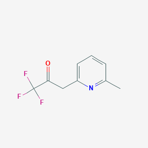 molecular formula C9H8F3NO B2969106 1,1,1-三氟-3-(6-甲基吡啶-2-基)丙انون-2 CAS No. 71046-13-4