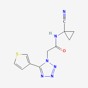 N-(1-Cyanocyclopropyl)-2-(5-thiophen-3-yltetrazol-1-yl)acetamide