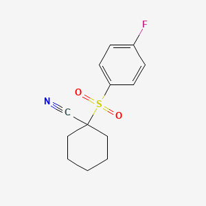 1-(4-Fluorobenzenesulfonyl)cyclohexane-1-carbonitrile