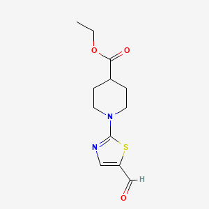 Ethyl 1-(5-formyl-1,3-thiazol-2-yl)-4-piperidinecarboxylate