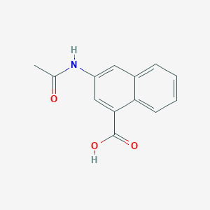 molecular formula C13H11NO3 B2969165 3-Acetamidonaphthalene-1-carboxylic acid CAS No. 19692-23-0; 19717-59-0