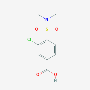 molecular formula C9H10ClNO4S B2969194 3-氯-4-(二甲基磺酰)苯甲酸 CAS No. 1263276-33-0