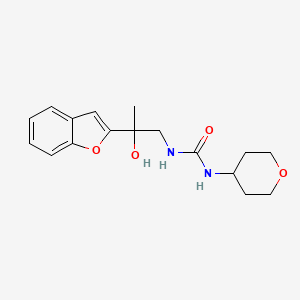 1-(2-(benzofuran-2-yl)-2-hydroxypropyl)-3-(tetrahydro-2H-pyran-4-yl)urea